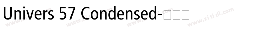 Univers 57 Condensed字体转换